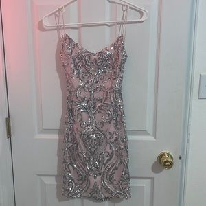 Pink and Silver Windsor Dress